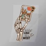 DCWC0023 Wild Like The West Direct To Film Transfer Mock Up