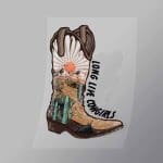 DCWC0025 Love Live Cowgirls Direct To Film Transfer Mock Up