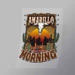 DCWC0042 Amarillo By Morning Direct To Film Transfer Mock Up