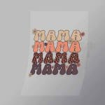 DCWC0055 Mama Repeated Leopard Print Direct To Film Transfer Mock Up
