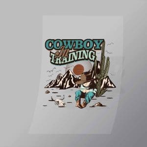 DCWC0067 Cowboy In Training Direct To Film Transfer Mock Up